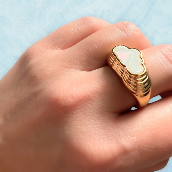 Gold plated Cloud 9 Ring ☁️ - Picture 2 of 4